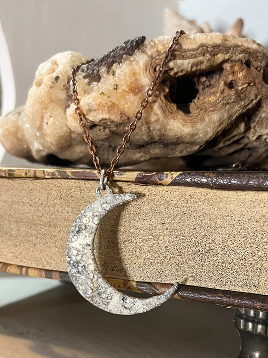 Crater Crescent Necklace